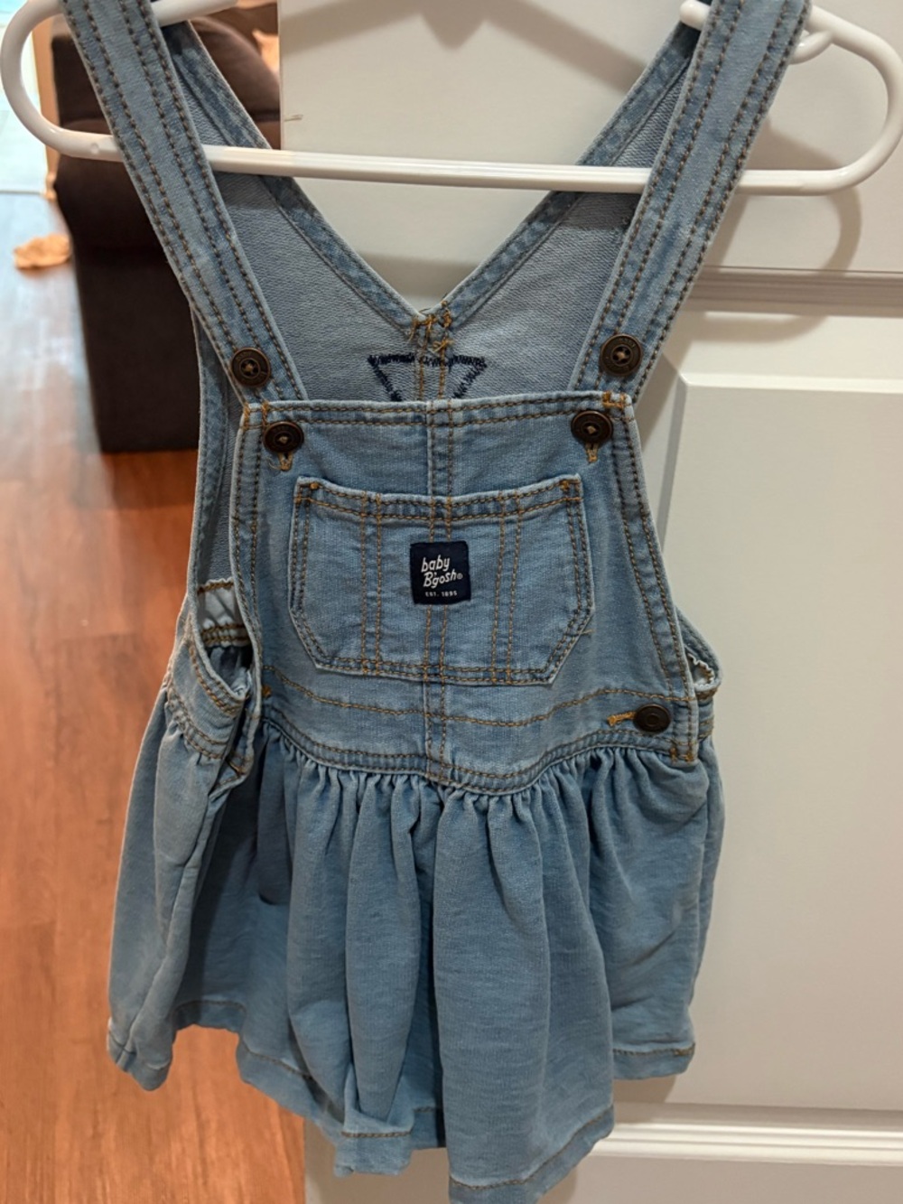 OshKosh B'gosh Light Blue Denim Overall Dress